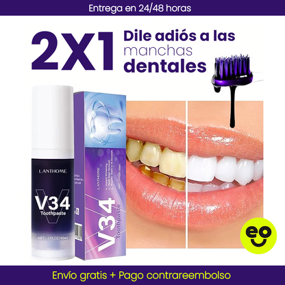 V34 Blanqueador Dental: La Revolución para una Sonrisa Radiante al Instante